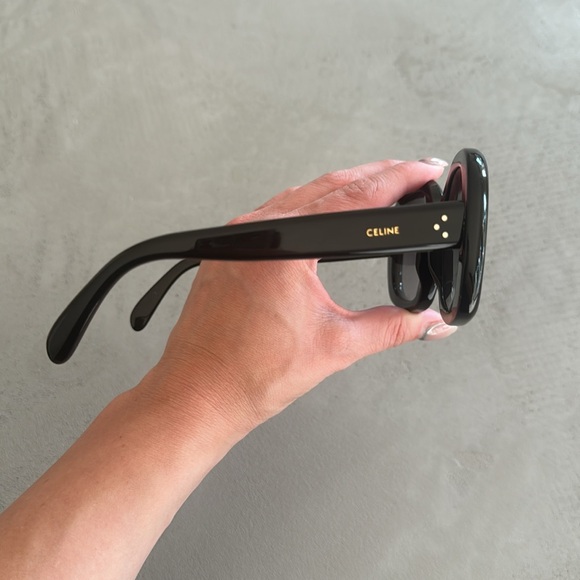 NWOT Celine 55mm Gradient Black Round Large Sunglasses - Picture 10 of 12